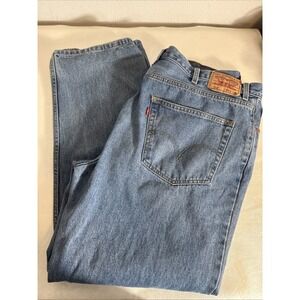 Levi Strauss 550 Mens Jeans 44x32 Blue Relaxed Fit Denim Pants